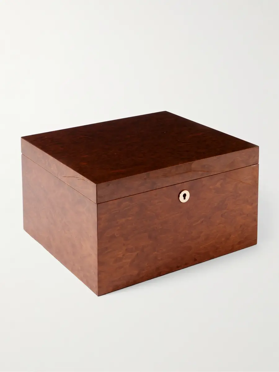 Rapport London Heritage Burr Walnut 16-Piece Watch Box - Men | Thumbnail 2 Rapport London Heritage Burr Walnut 16-Piece Watch Box - Men | Thumbnail 2