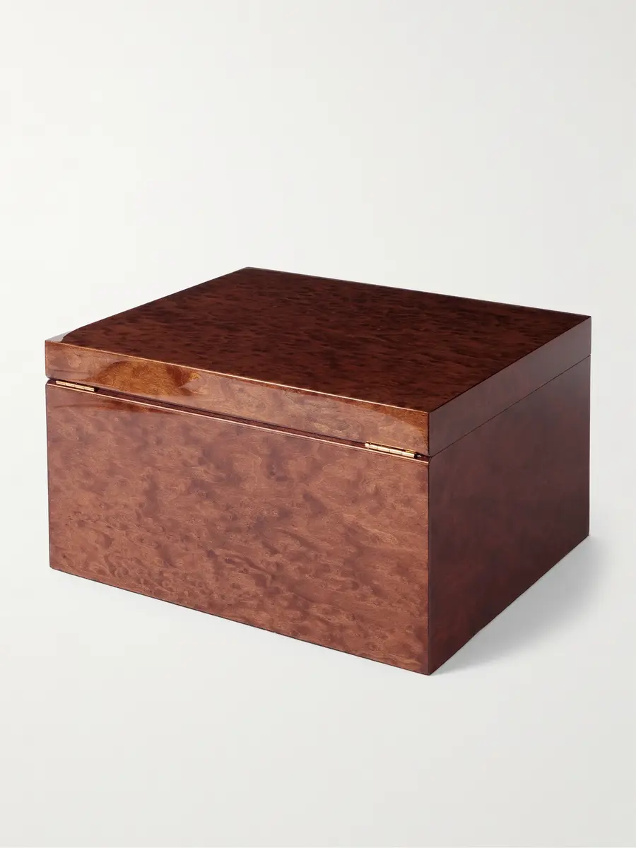 Rapport London Heritage Burr Walnut 16-Piece Watch Box - Men | Thumbnail 3 Rapport London Heritage Burr Walnut 16-Piece Watch Box - Men | Thumbnail 3