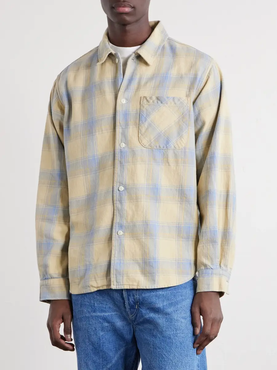 Remi Relief Checked Cotton Shirt - Men | Thumbnail 3
