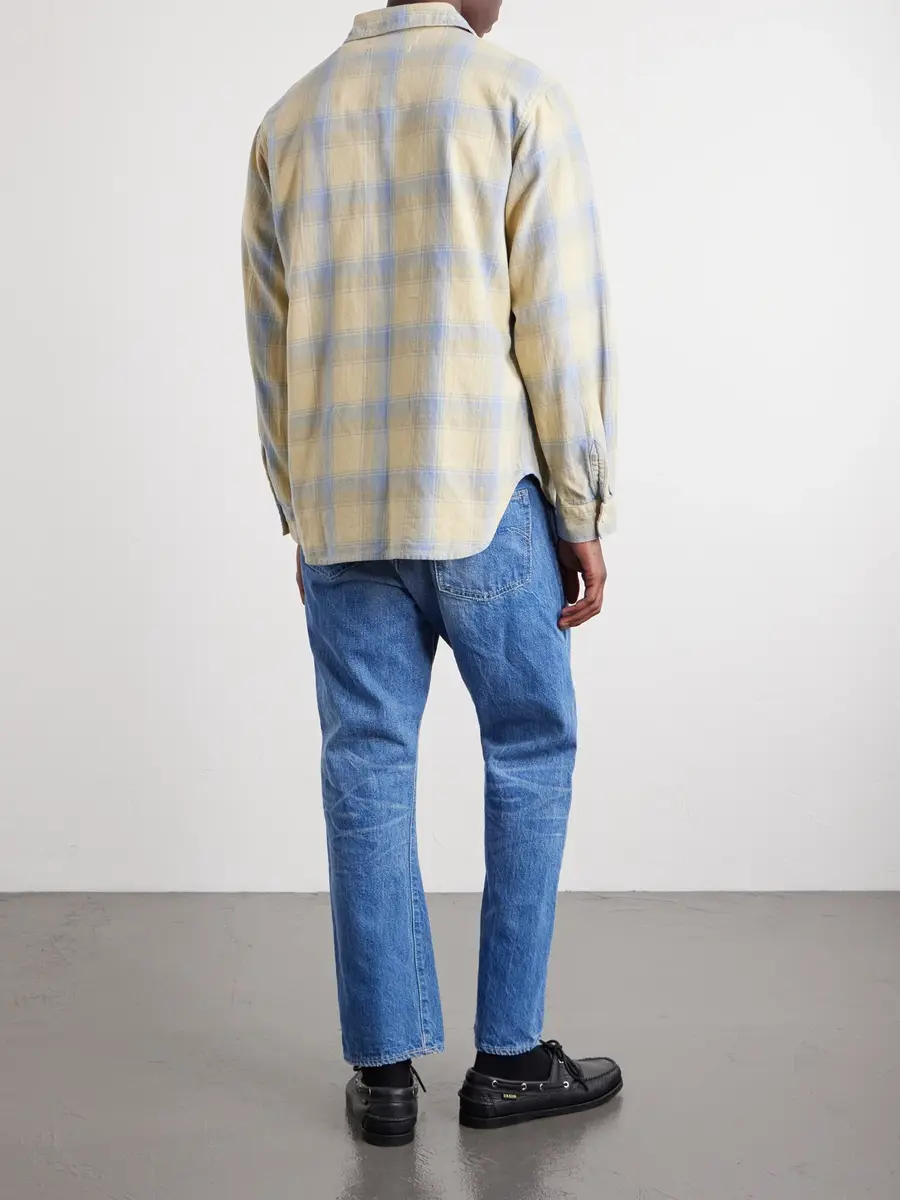 Remi Relief Checked Cotton Shirt - Men | Thumbnail 4