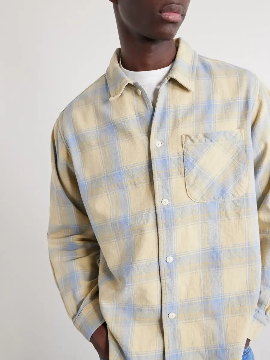 Remi Relief Checked Cotton Shirt - Men | Thumbnail 5