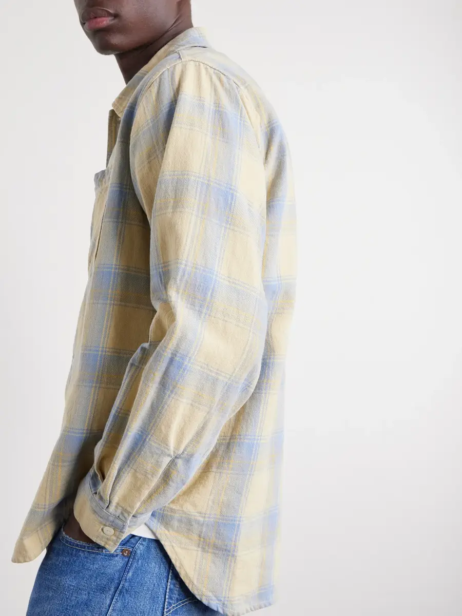 Remi Relief Checked Cotton Shirt - Men | Thumbnail 6
