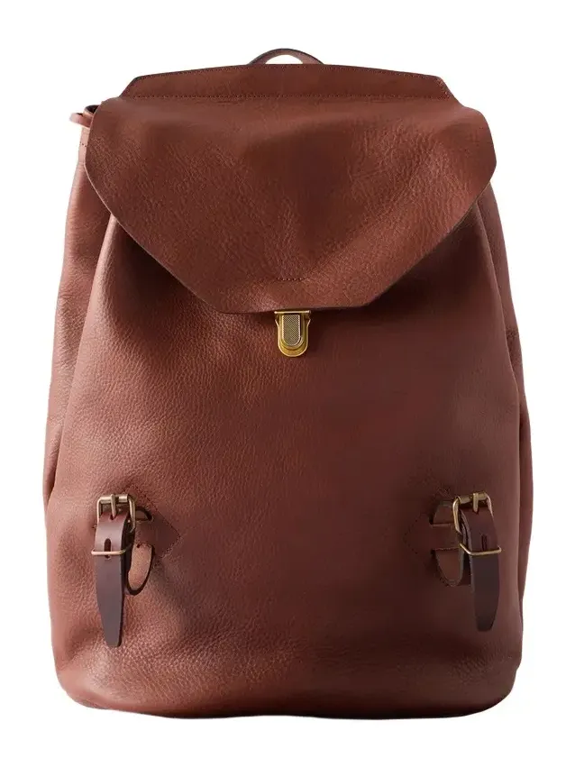 Zibeline Full-Grain Leather Backpack - Men