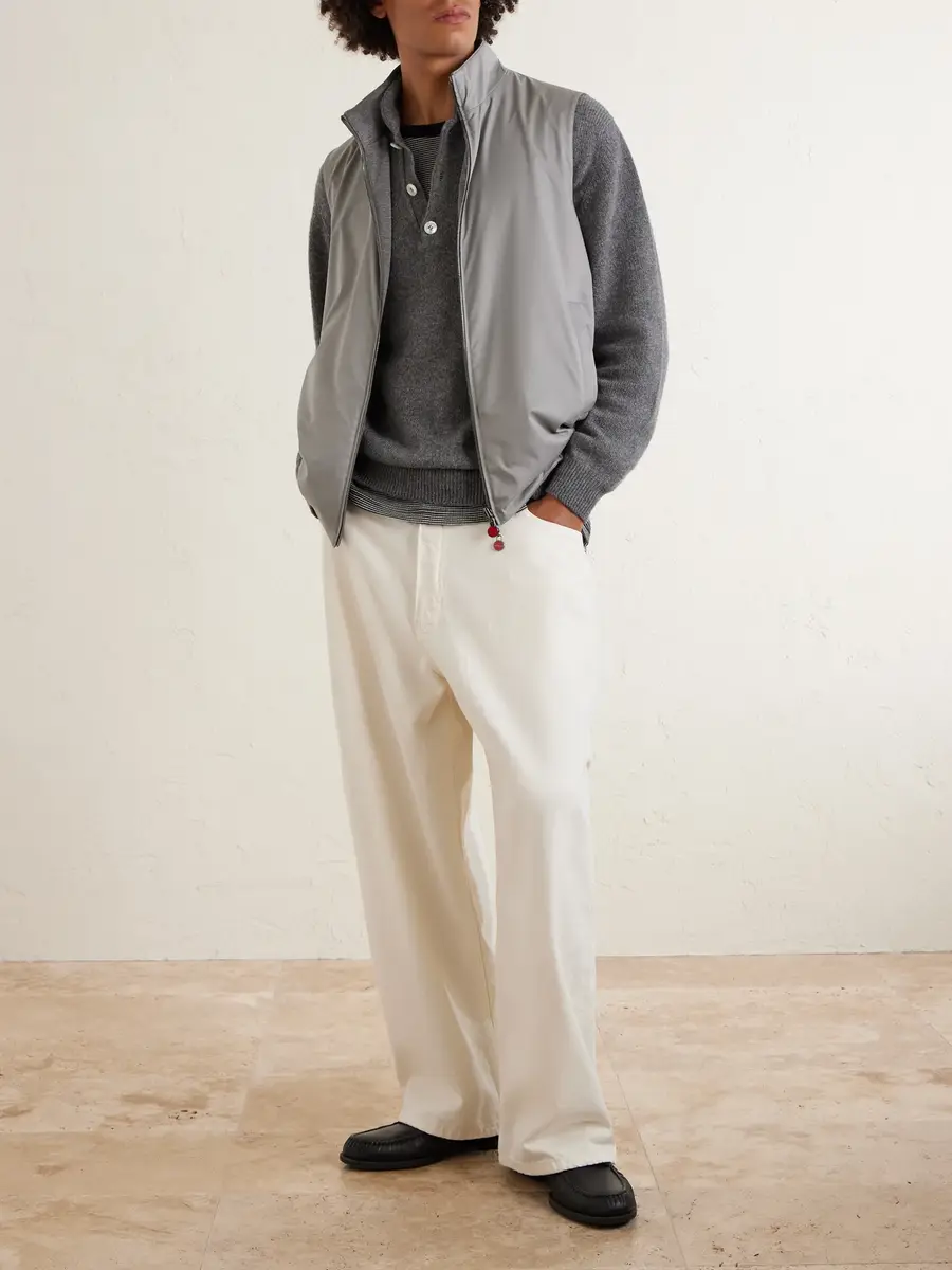 Kiton Reversible Shell and Jersey Gilet - Men | Thumbnail 2