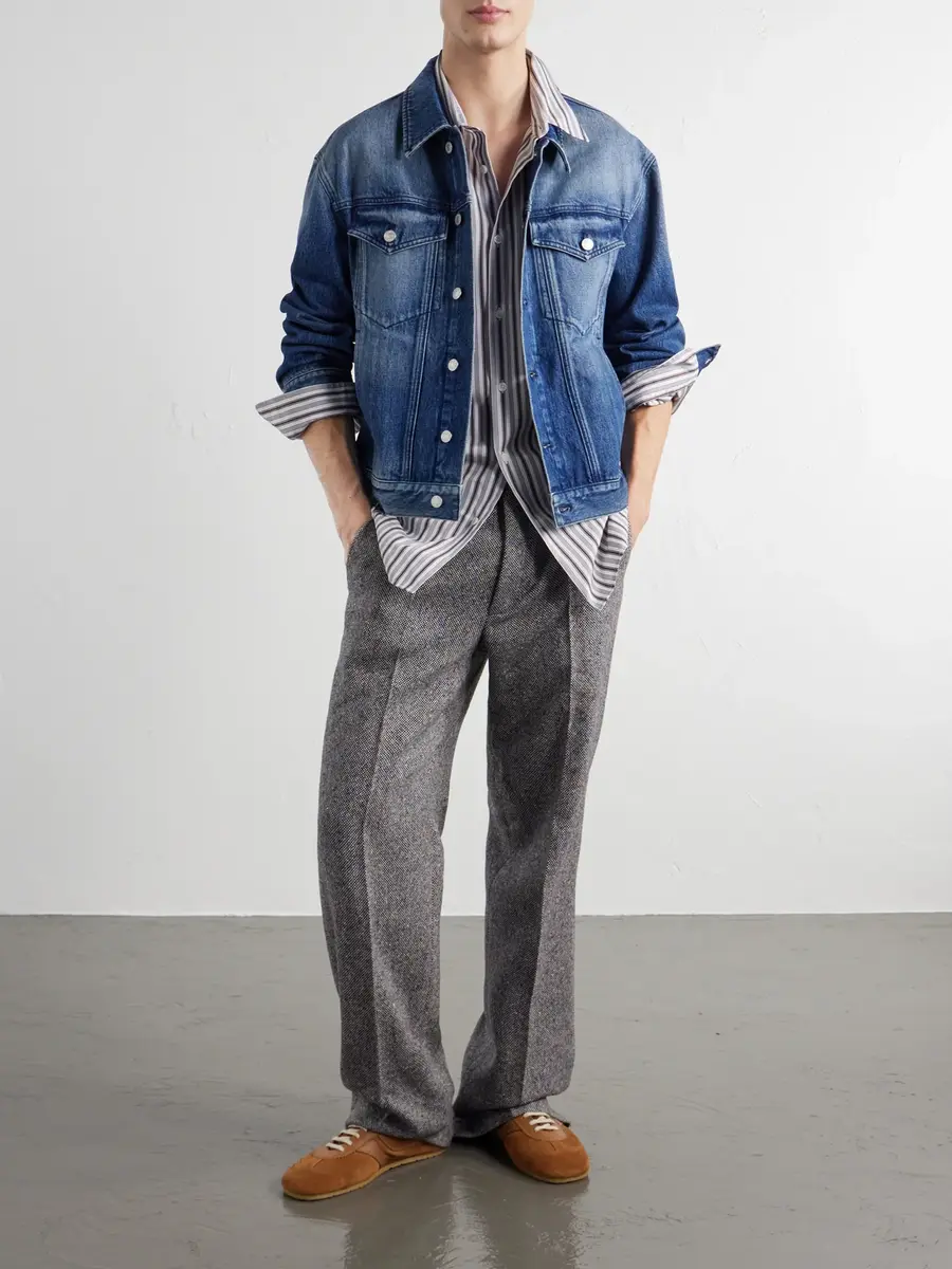 Dries Van Noten Croom Striped Cotton-Poplin Shirt - Men | Thumbnail 2 Dries Van Noten Croom Striped Cotton-Poplin Shirt - Men | Thumbnail 2