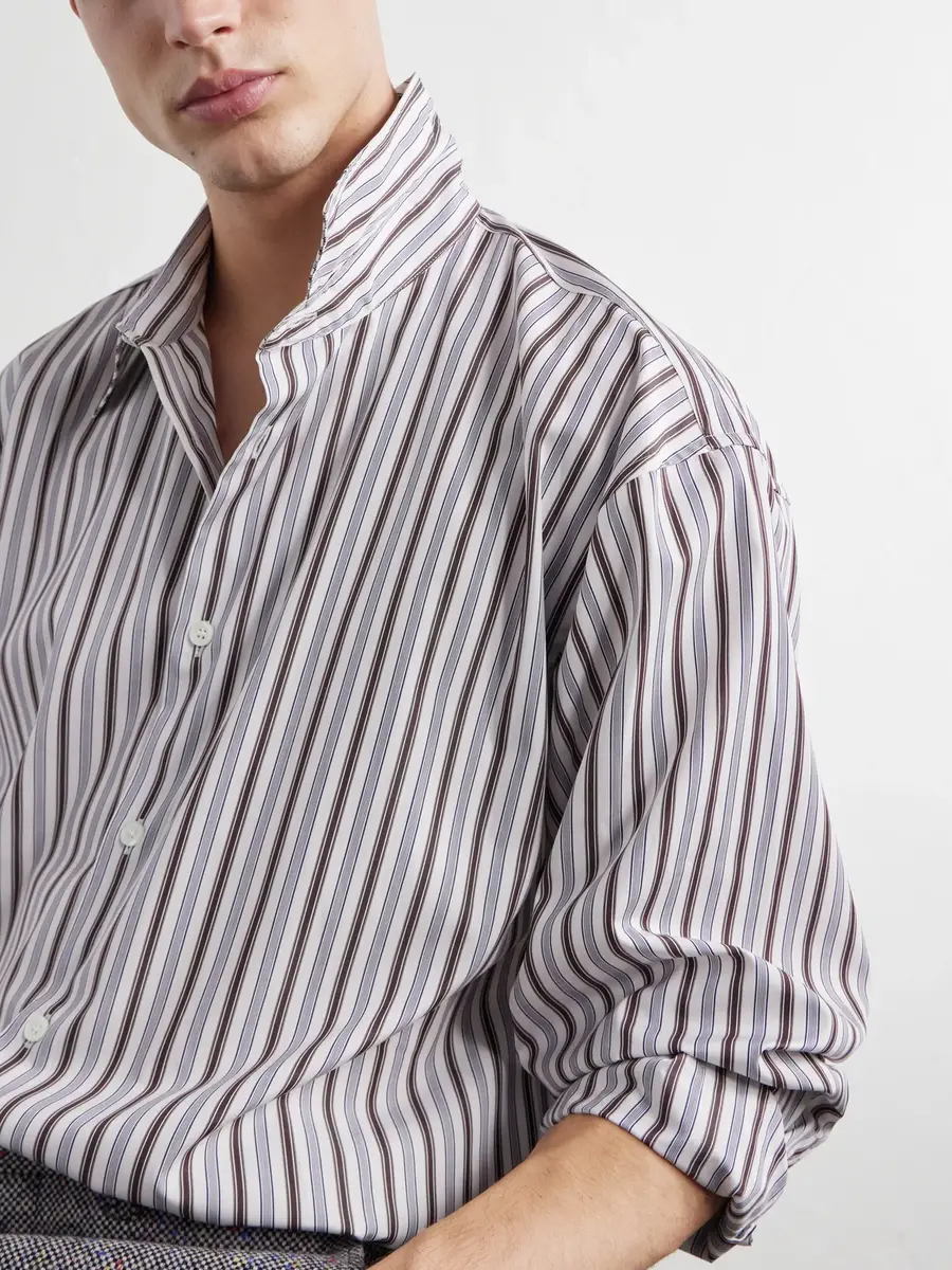 Dries Van Noten Croom Striped Cotton-Poplin Shirt - Men | Thumbnail 5 Dries Van Noten Croom Striped Cotton-Poplin Shirt - Men | Thumbnail 5