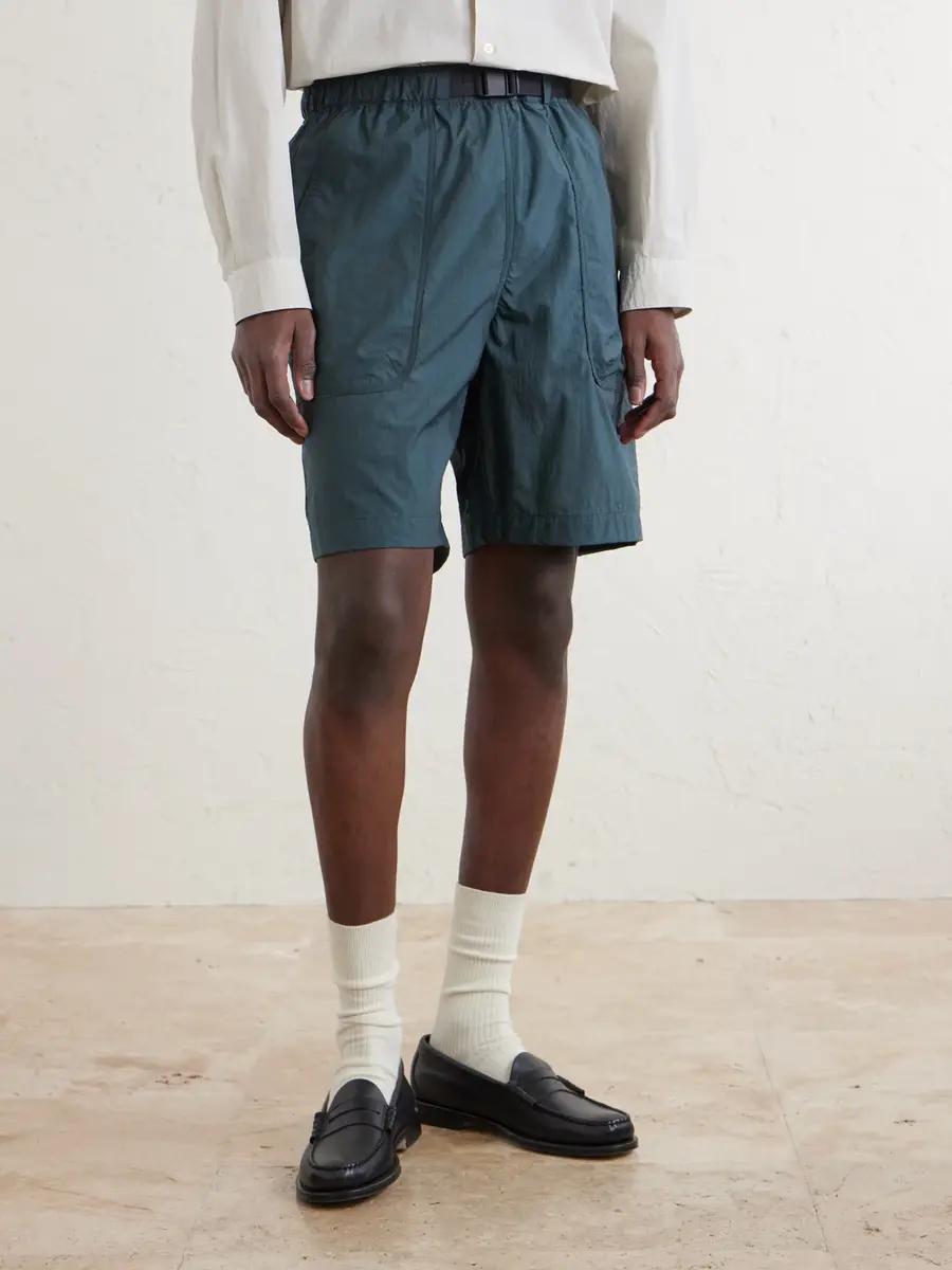 ATON Wide-Leg Belted Shell Shorts - Men | Thumbnail 3