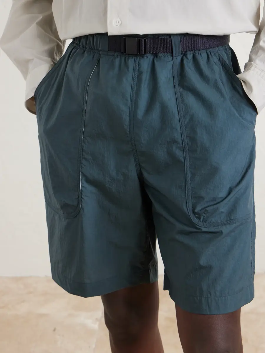 ATON Wide-Leg Belted Shell Shorts - Men | Thumbnail 5