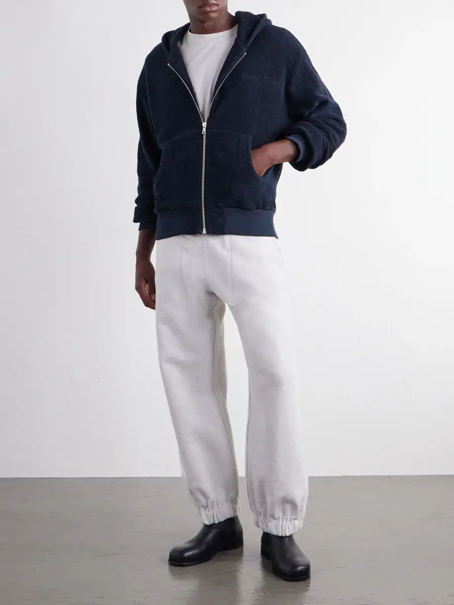 ADON Cotton-Velour Zip-Up Hoodie - Men | Thumbnail 2