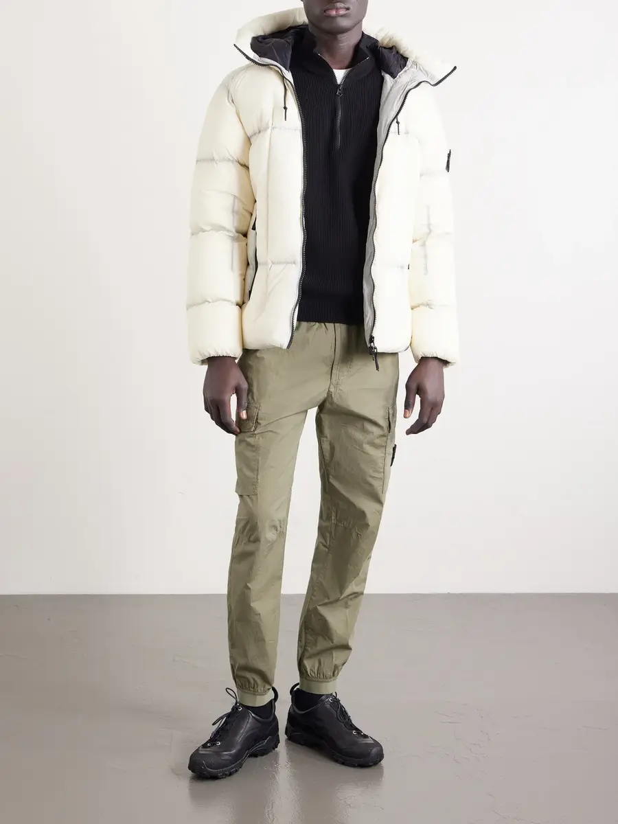 Stone Island Ribbed-Knit Organic Cotton Half-Zip Sweater - Men | Thumbnail 2 Stone Island Ribbed-Knit Organic Cotton Half-Zip Sweater - Men | Thumbnail 2