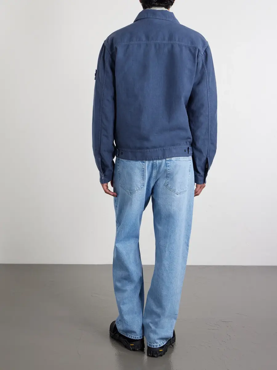 Stone Island GHOST Linen-Blend Trucker Jacket - Men | Thumbnail 4 Stone Island GHOST Linen-Blend Trucker Jacket - Men | Thumbnail 4