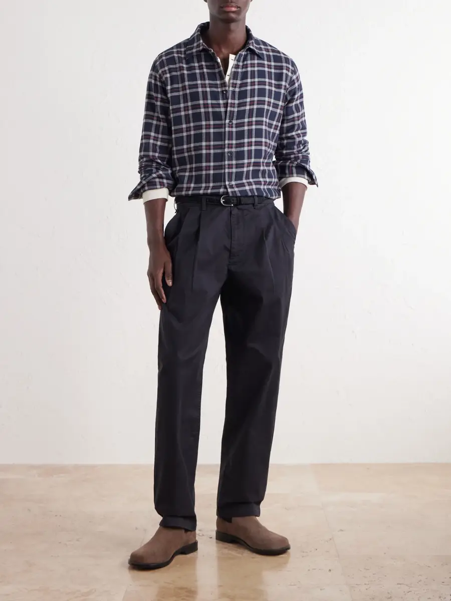 rag & bone Wide-Leg Pleated Stretch Cotton-Twill Trousers - Men | Thumbnail 2 rag & bone Wide-Leg Pleated Stretch Cotton-Twill Trousers - Men | Thumbnail 2