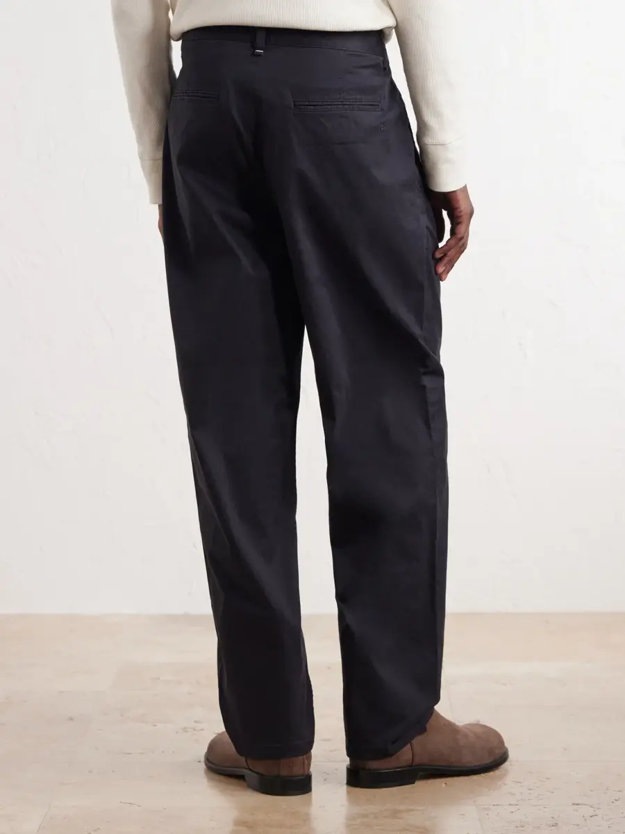rag & bone Wide-Leg Pleated Stretch Cotton-Twill Trousers - Men | Thumbnail 4 rag & bone Wide-Leg Pleated Stretch Cotton-Twill Trousers - Men | Thumbnail 4