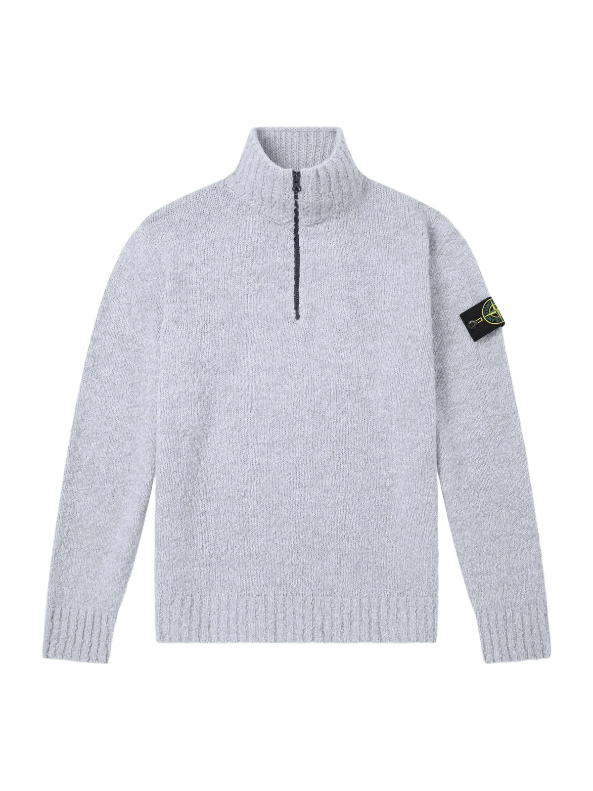 Speckled Wool and Nylon-Blend Half-Zip Sweater - Men Speckled Wool and Nylon-Blend Half-Zip Sweater - Men