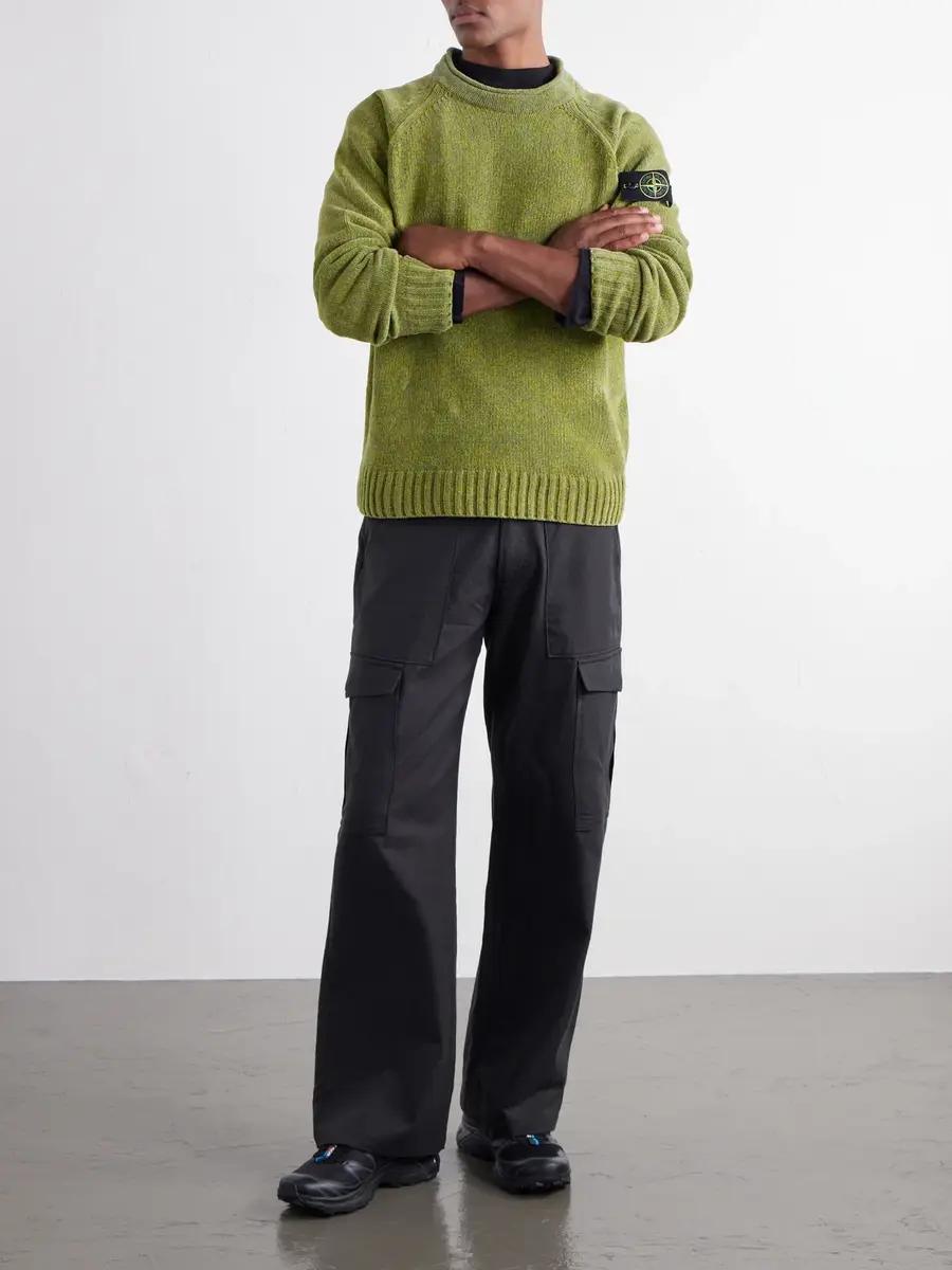 Stone Island Mouliné Cotton-Chenille Sweater - Men | Thumbnail 2 Stone Island Mouliné Cotton-Chenille Sweater - Men | Thumbnail 2