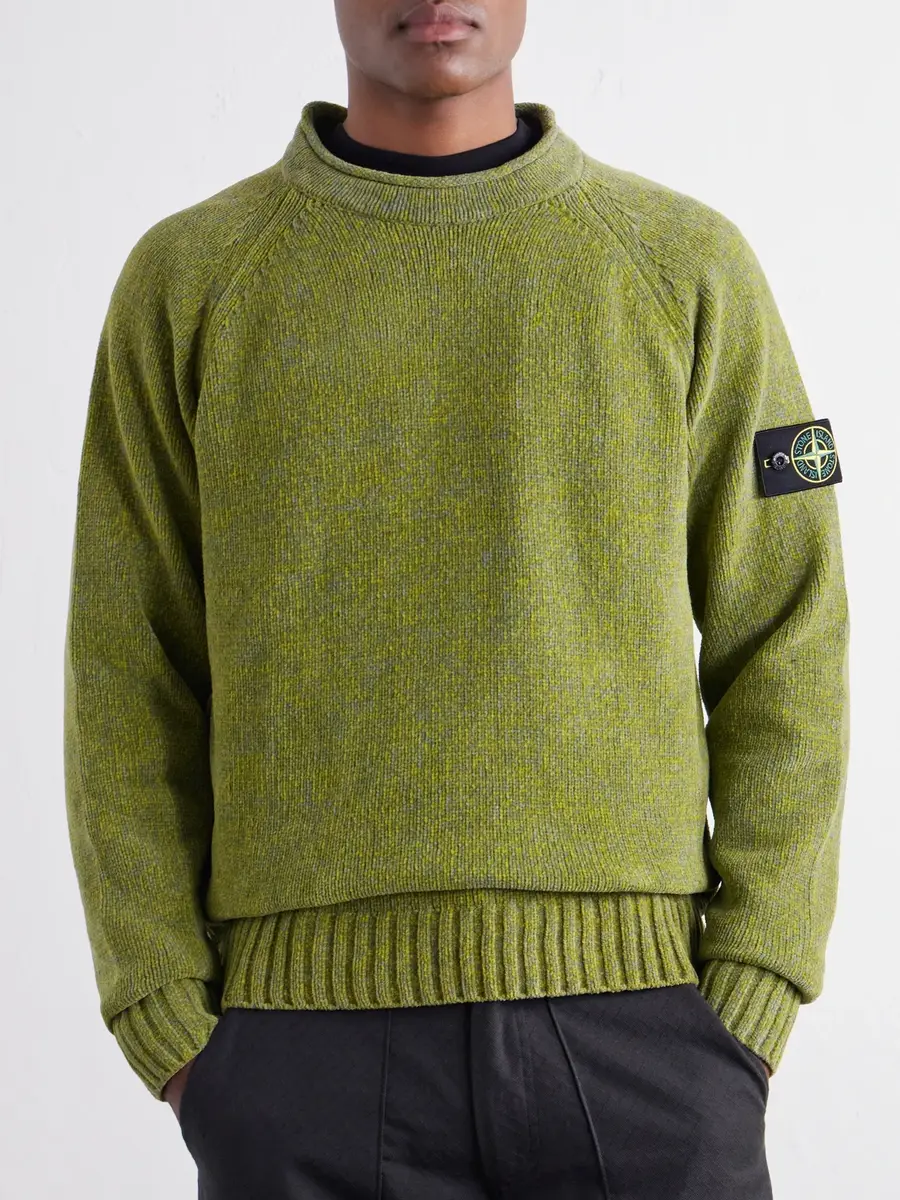 Stone Island Mouliné Cotton-Chenille Sweater - Men | Thumbnail 3 Stone Island Mouliné Cotton-Chenille Sweater - Men | Thumbnail 3