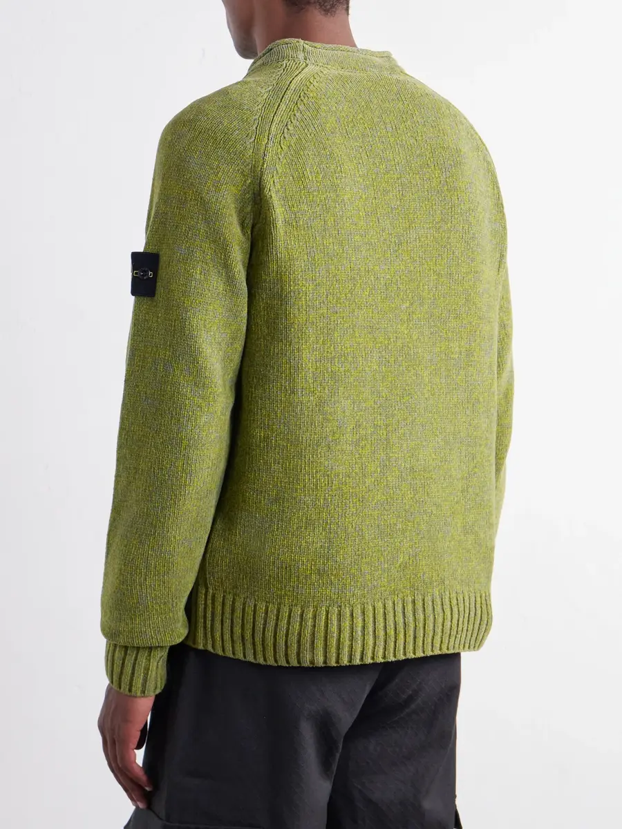 Stone Island Mouliné Cotton-Chenille Sweater - Men | Thumbnail 4 Stone Island Mouliné Cotton-Chenille Sweater - Men | Thumbnail 4