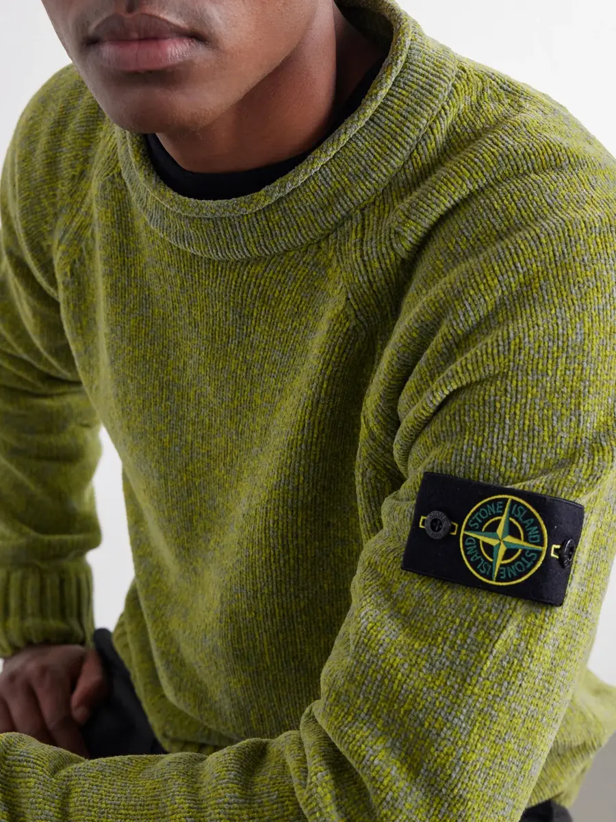 Stone Island Mouliné Cotton-Chenille Sweater - Men | Thumbnail 5 Stone Island Mouliné Cotton-Chenille Sweater - Men | Thumbnail 5
