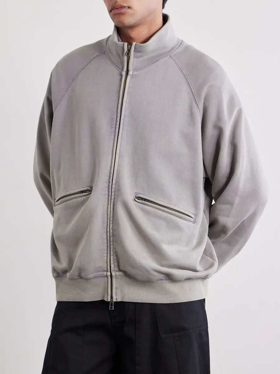 FrizmWORKS Cotton-Blend Jersey Zip-Up Sweatshirt - Men | Thumbnail 3