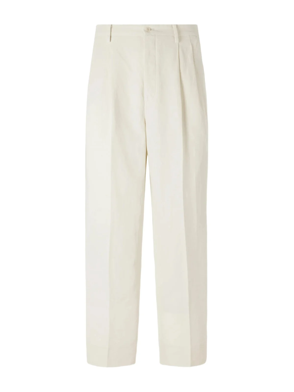 Tapered Cotton and Linen-Blend Trousers - Men