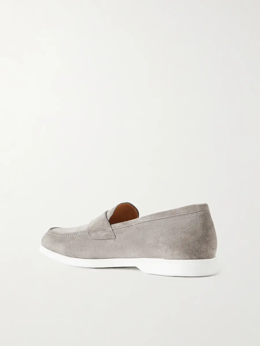 Kiton Suede Penny Loafers - Men | Thumbnail 4 Kiton Suede Penny Loafers - Men | Thumbnail 4
