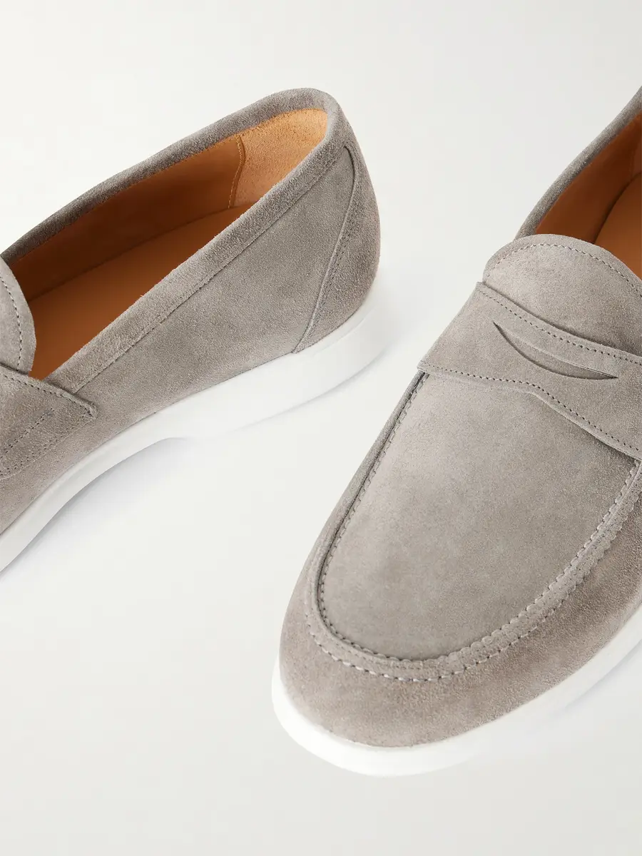 Kiton Suede Penny Loafers - Men | Thumbnail 5 Kiton Suede Penny Loafers - Men | Thumbnail 5