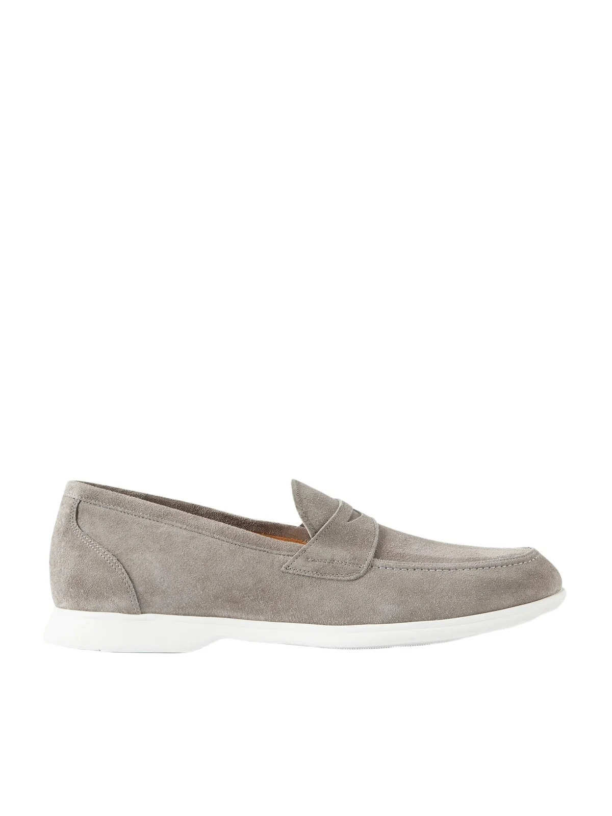 Kiton Suede Penny Loafers - Men