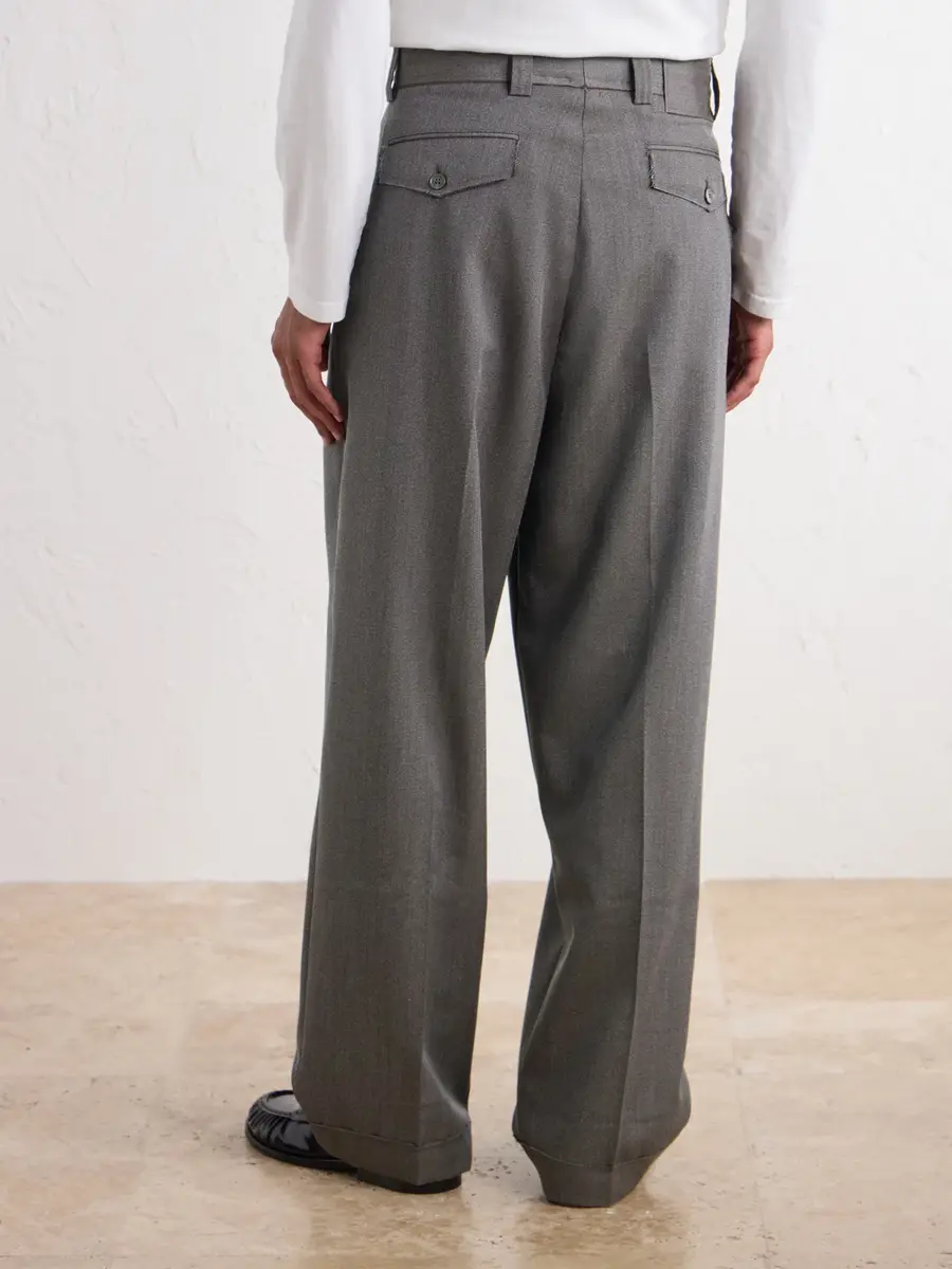 mfpen Patch Straight-Leg Wool-Twill Trousers - Men | Thumbnail 4 mfpen Patch Straight-Leg Wool-Twill Trousers - Men | Thumbnail 4
