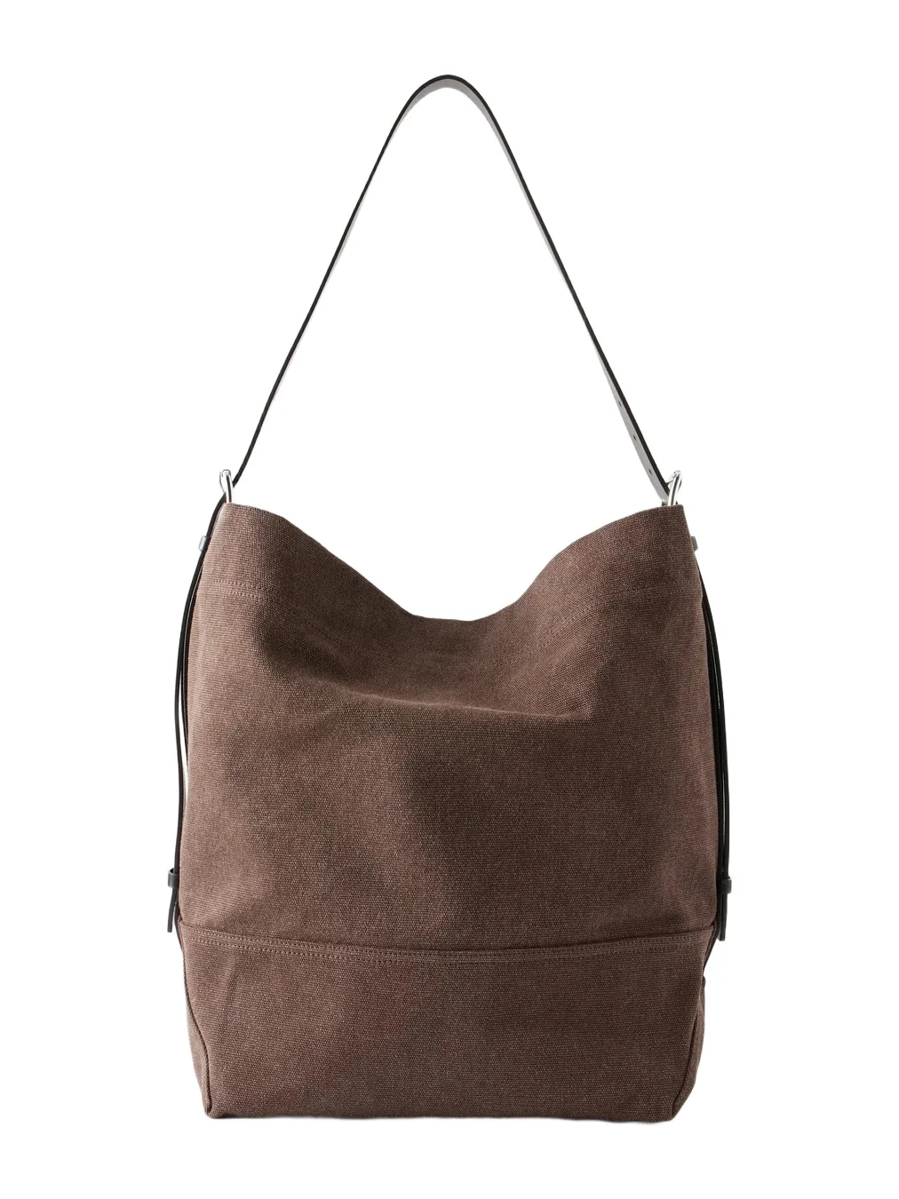 Leather-Trimmed Canvas Tote Bag - Men