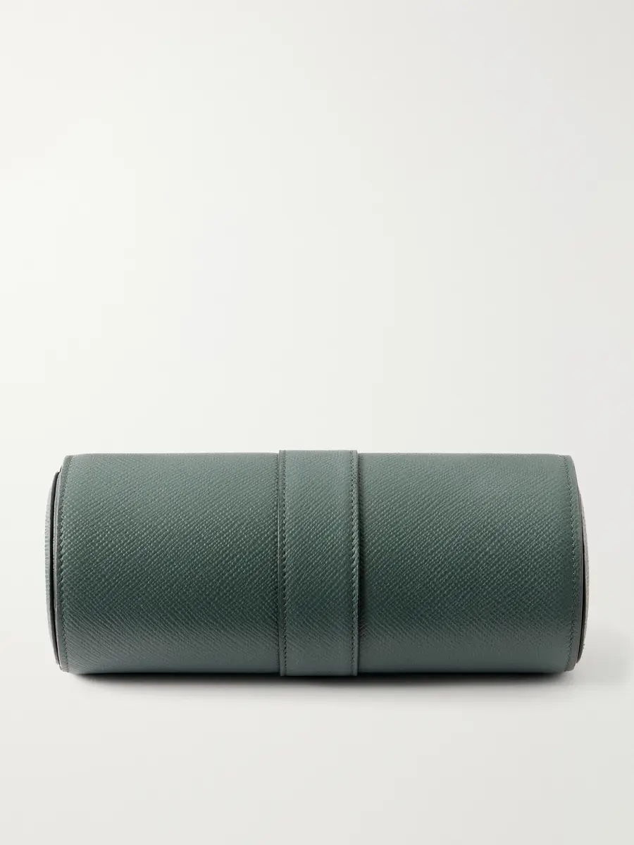 Smythson Full-Grain Leather Watch Roll - Men | Thumbnail 3