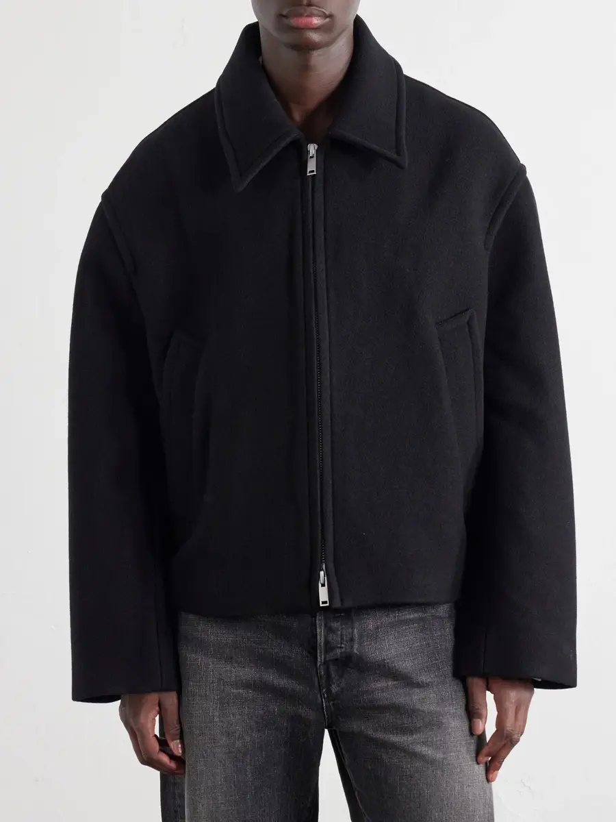 Studio Nicholson Wool and Cashmere-Blend Zip-Up Blouson Jacket - Men | Thumbnail 3 Studio Nicholson Wool and Cashmere-Blend Zip-Up Blouson Jacket - Men | Thumbnail 3