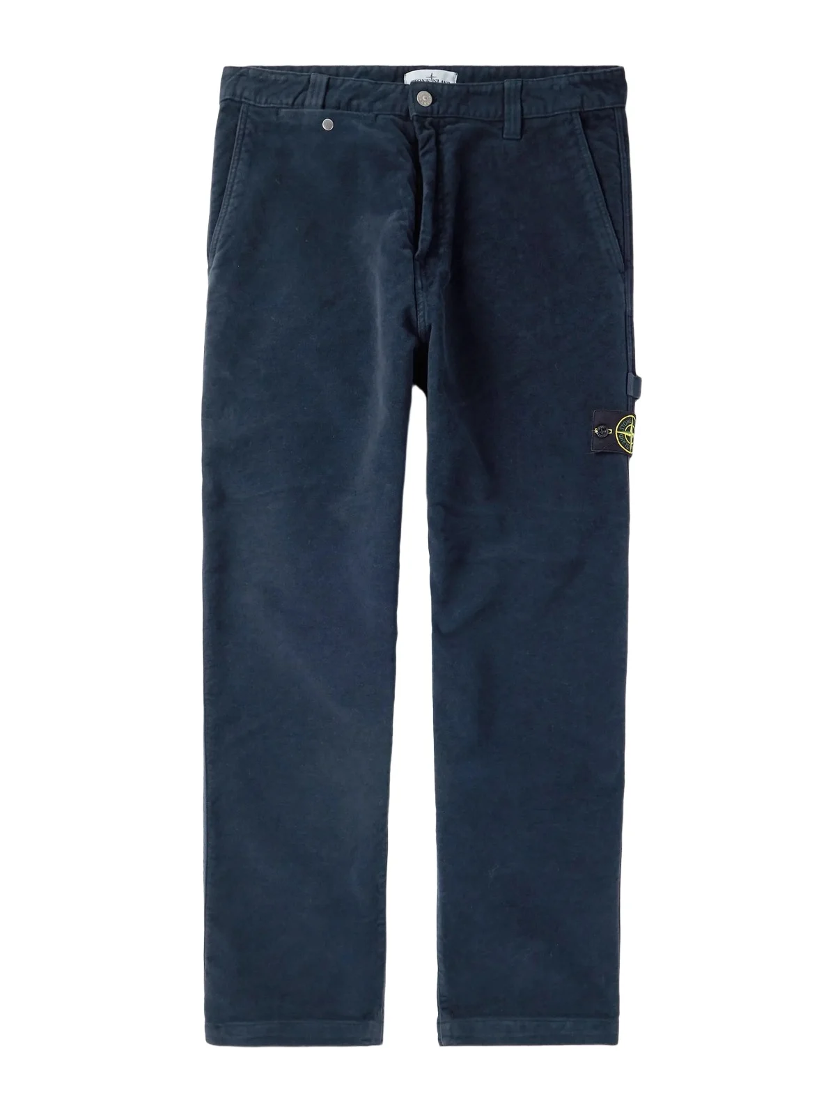 Stone Island Straight-Leg Organic Cotton-Moleskin Trousers - Men