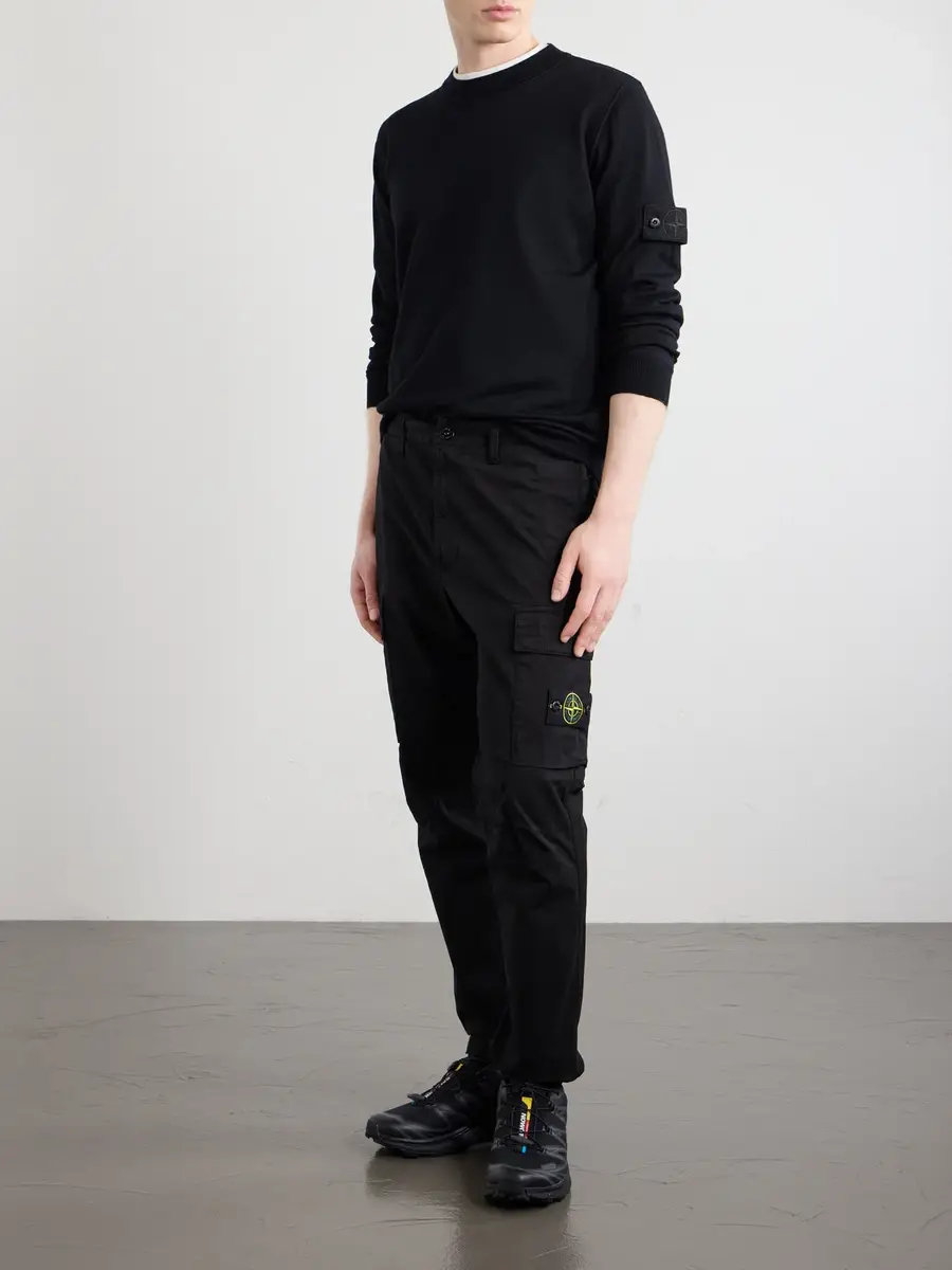 Stone Island STONE ISLAND GHOST Logo-Appliquéd Light Pure RWS Wool Sweater - Men | Thumbnail 2 Stone Island STONE ISLAND GHOST Logo-Appliquéd Light Pure RWS Wool Sweater - Men | Thumbnail 2