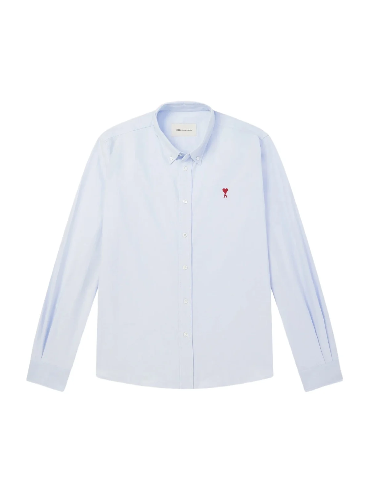 AMI PARIS Logo-Embroidered Cotton Oxford Shirt - Men