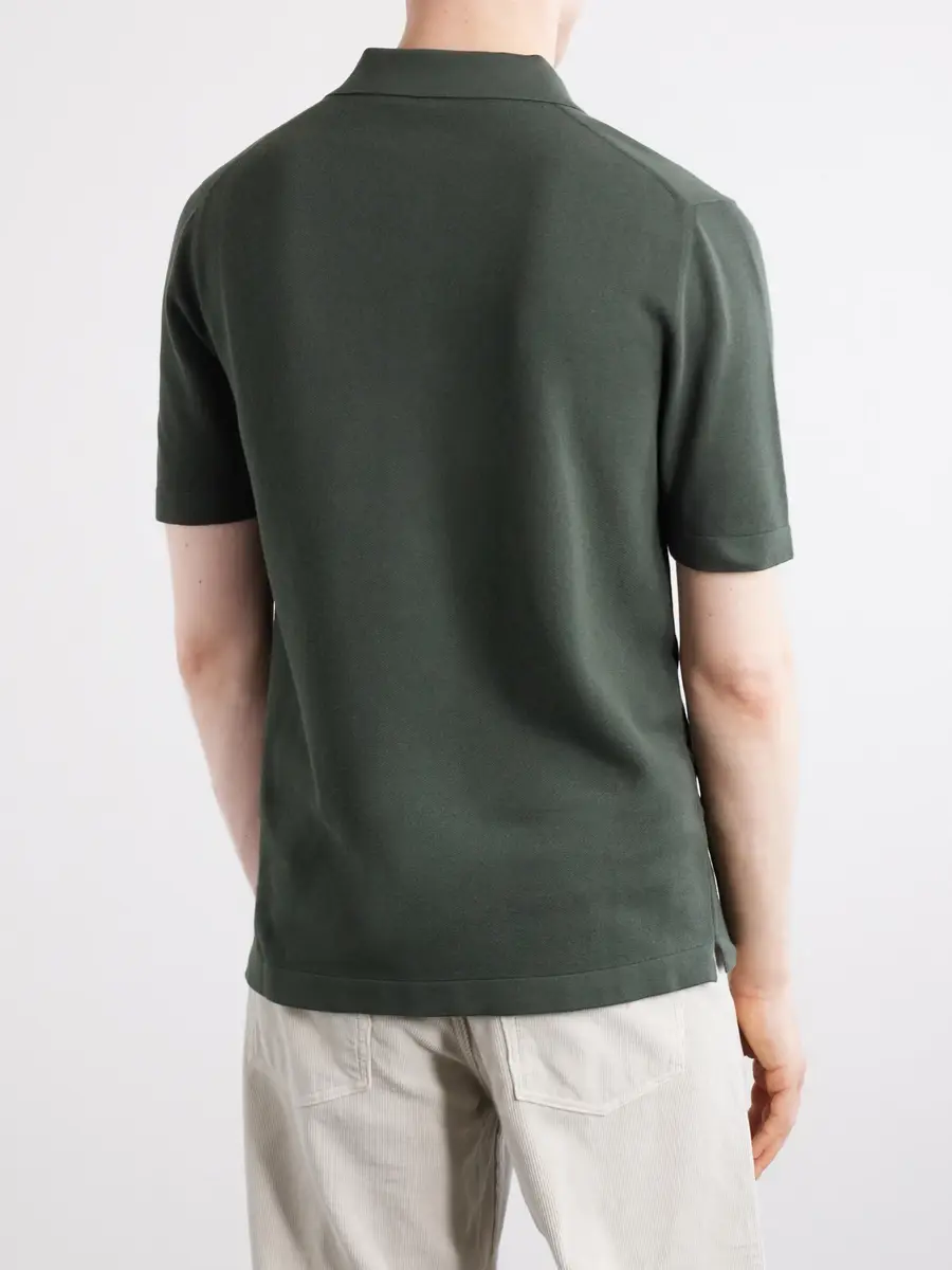 Anderson & Sheppard Organic Cotton Polo Shirt - Men | Thumbnail 4