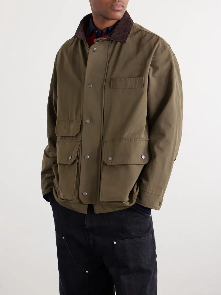 FrizmWORKS Royal Corduroy-Trimmed Cotton-Blend Canvas Jacket - Men | Thumbnail 3 FrizmWORKS Royal Corduroy-Trimmed Cotton-Blend Canvas Jacket - Men | Thumbnail 3