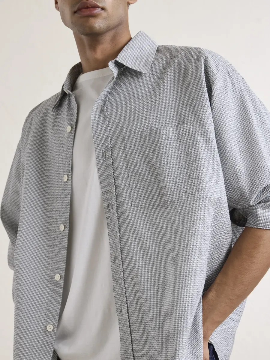 mfpen Executive Checked Cotton-Seersucker Shirt - Men | Thumbnail 6 mfpen Executive Checked Cotton-Seersucker Shirt - Men | Thumbnail 6