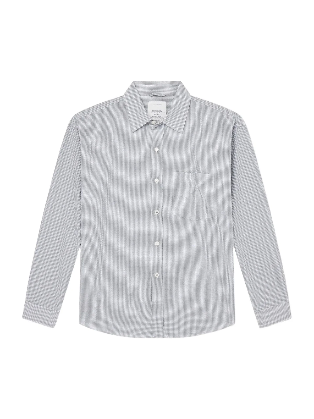 Executive Checked Cotton-Seersucker Shirt - Men Executive Checked Cotton-Seersucker Shirt - Men