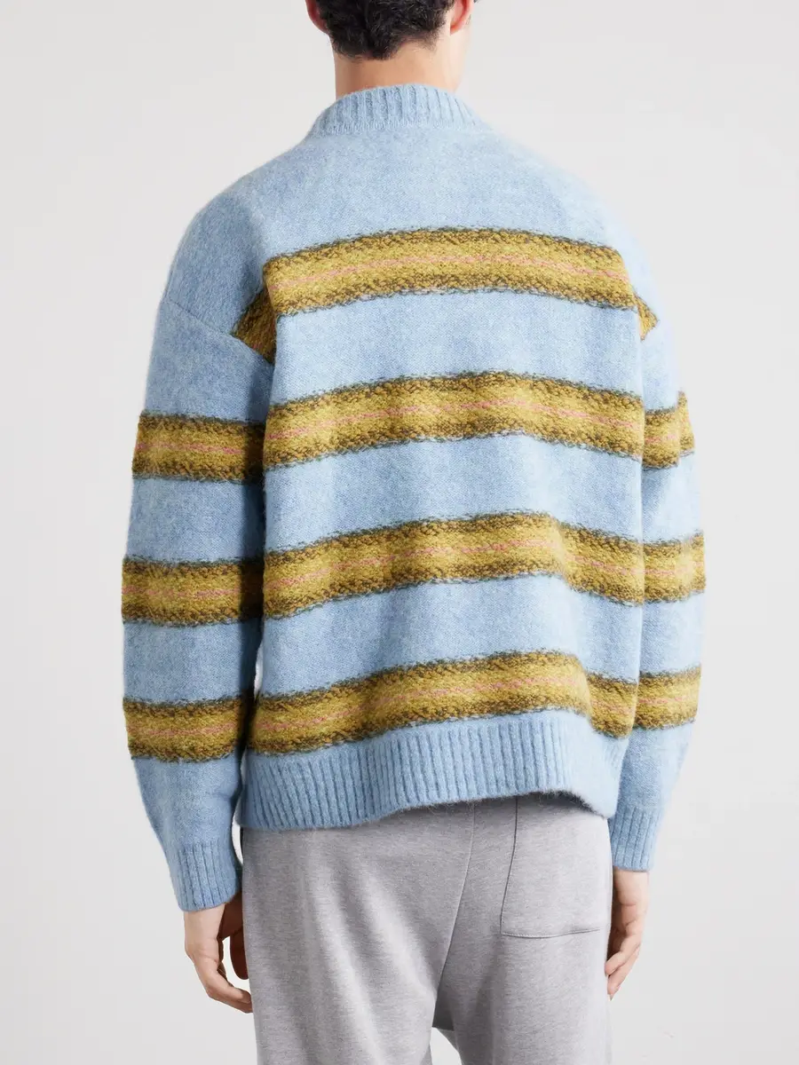 Dries Van Noten Master Striped Alpaca-Blend Sweater - Men | Thumbnail 4 Dries Van Noten Master Striped Alpaca-Blend Sweater - Men | Thumbnail 4