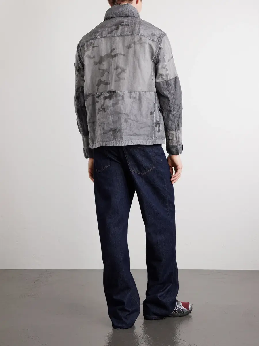 Stone Island Camouflage-Print Shell Jacket - Men | Thumbnail 4