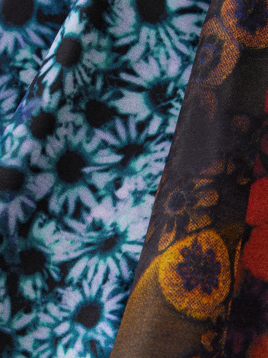 Dries Van Noten Flora Satin Scarf - Men | Thumbnail 4 Dries Van Noten Flora Satin Scarf - Men | Thumbnail 4