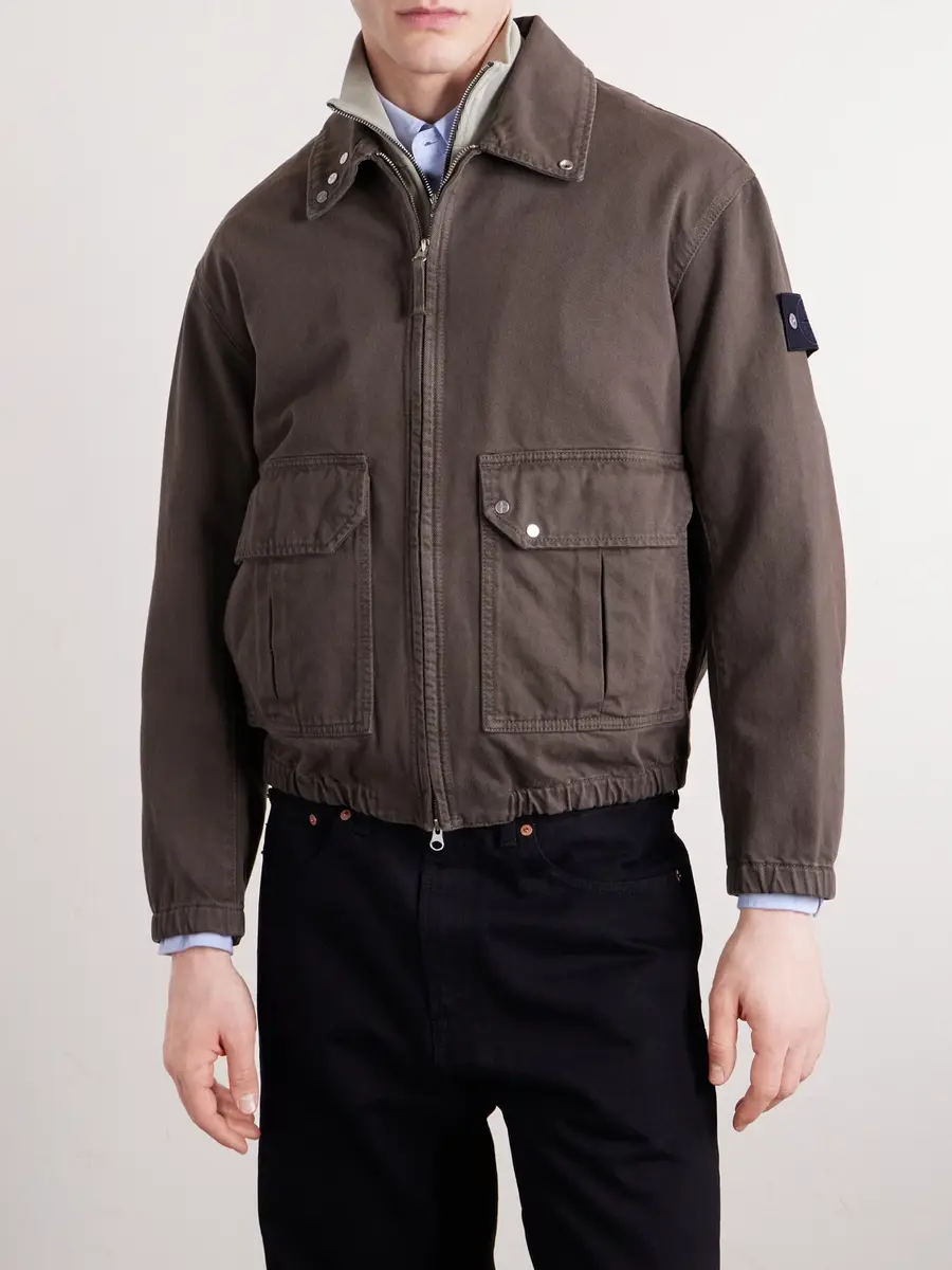 Stone Island Garment-Dyed Light Bull Denim-tc Jacket - Men | Thumbnail 3 Stone Island Garment-Dyed Light Bull Denim-tc Jacket - Men | Thumbnail 3