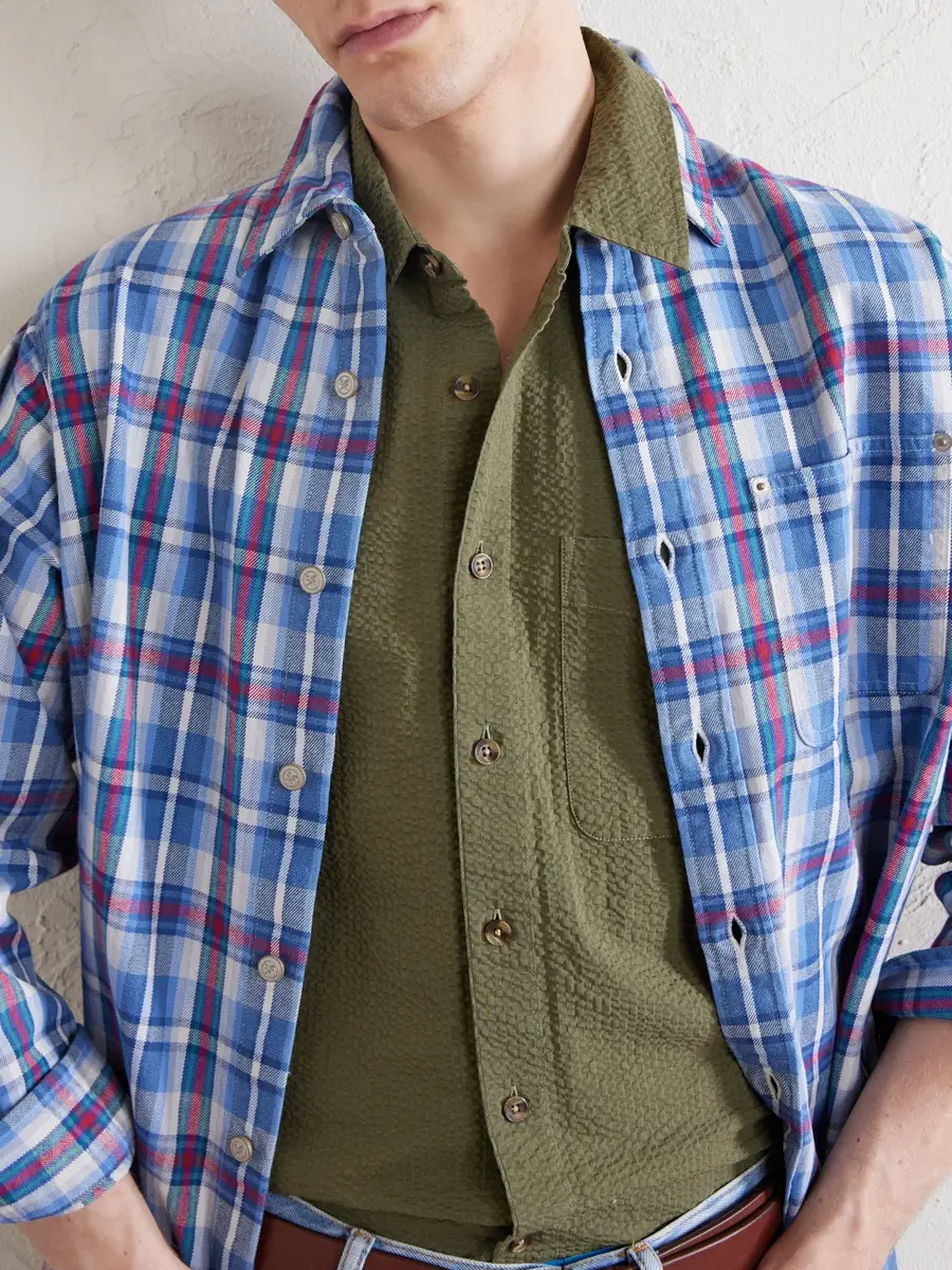 Aimé Leon Dore Cropped Cotton-Seersucker Shirt - Men | Thumbnail 5 Aimé Leon Dore Cropped Cotton-Seersucker Shirt - Men | Thumbnail 5