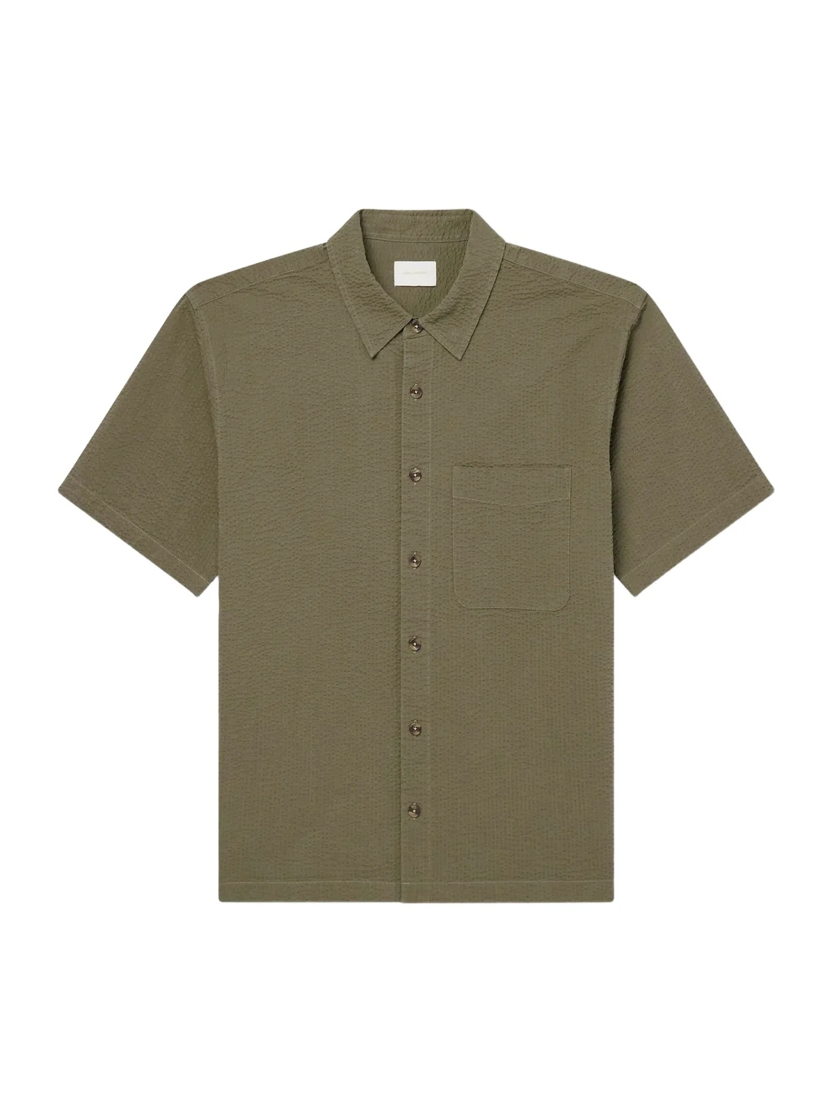 Cropped Cotton-Seersucker Shirt - Men