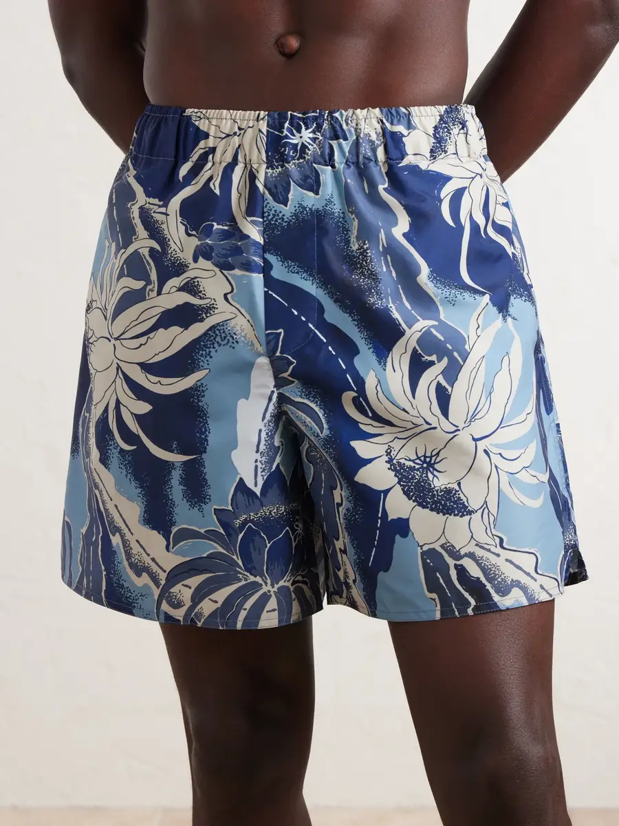 JW Anderson Straight-Leg Mid-Length Printed Swim Shorts - Men | Thumbnail 2 JW Anderson Straight-Leg Mid-Length Printed Swim Shorts - Men | Thumbnail 2