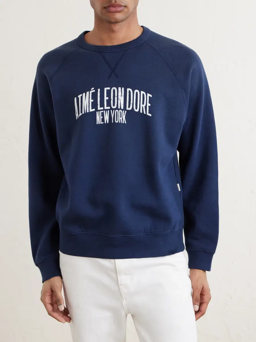Aimé Leon Dore Logo-Print Cotton-Blend Jersey Sweatshirt - Men | Thumbnail 3