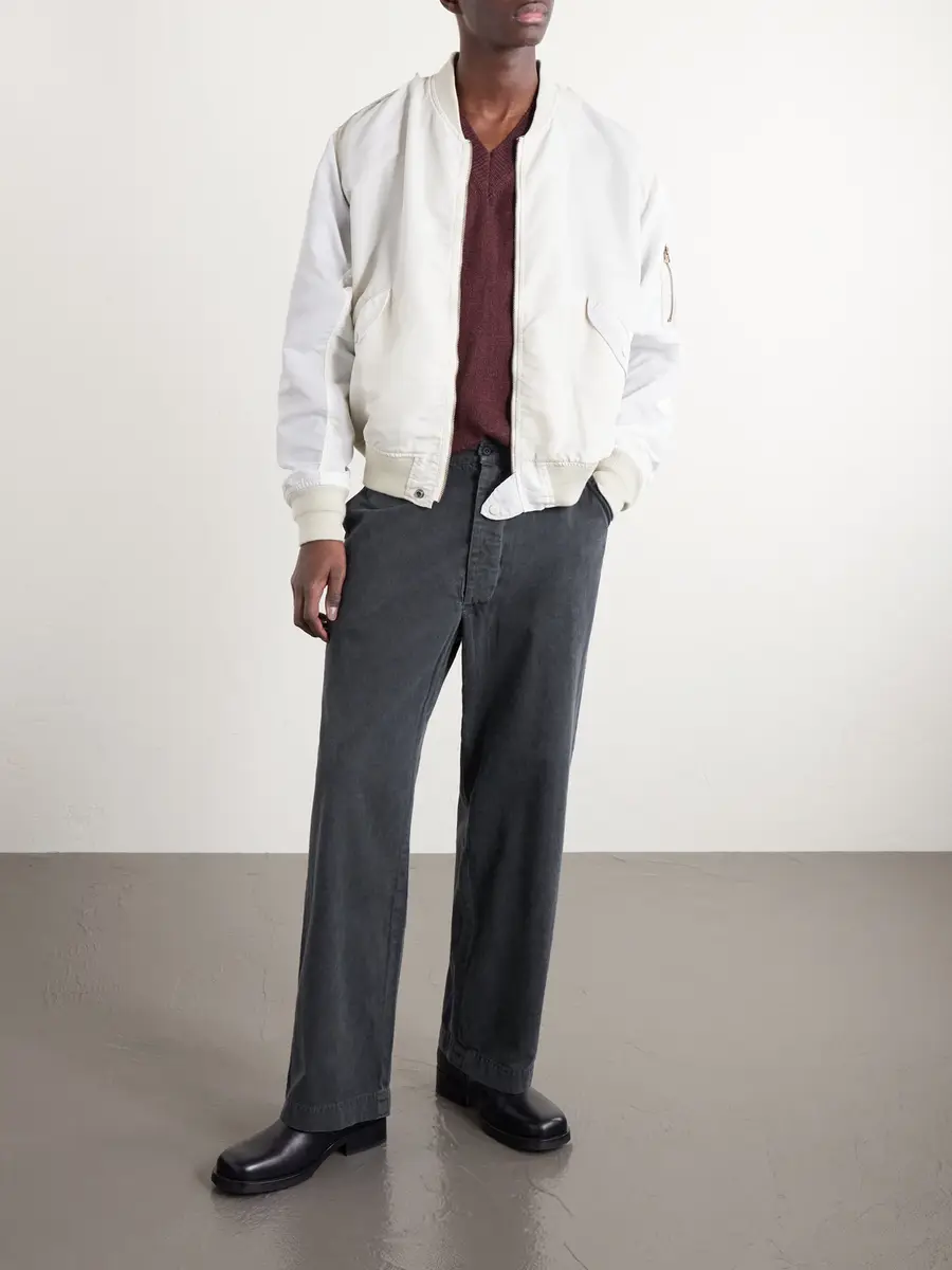 Remi Relief Straight-Leg Cotton-Twill Trousers - Men | Thumbnail 2
