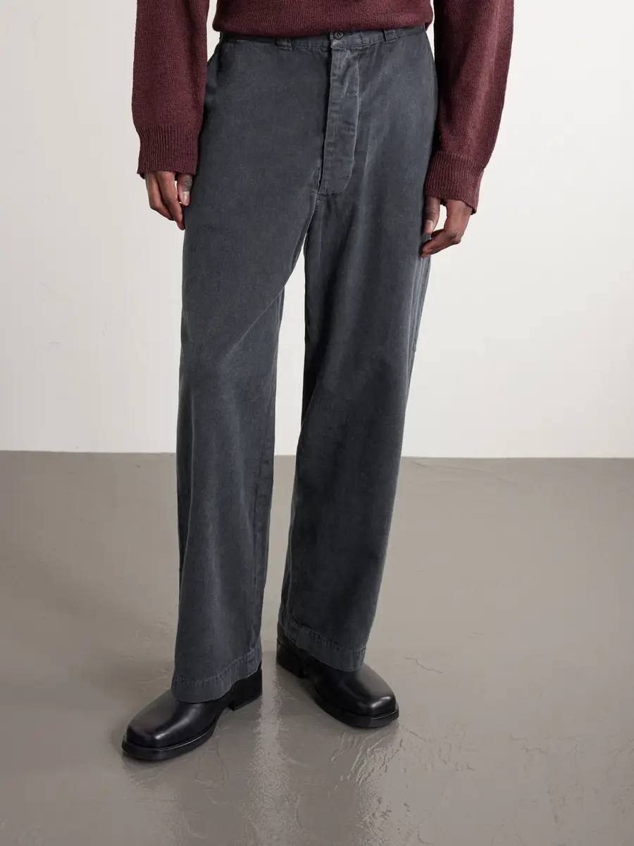Remi Relief Straight-Leg Cotton-Twill Trousers - Men | Thumbnail 3
