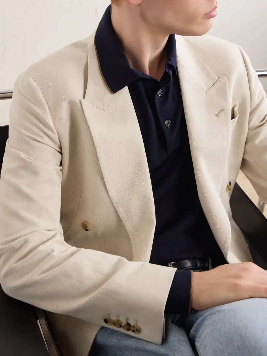 Kiton Merino Wool Polo Shirt - Men | Thumbnail 5