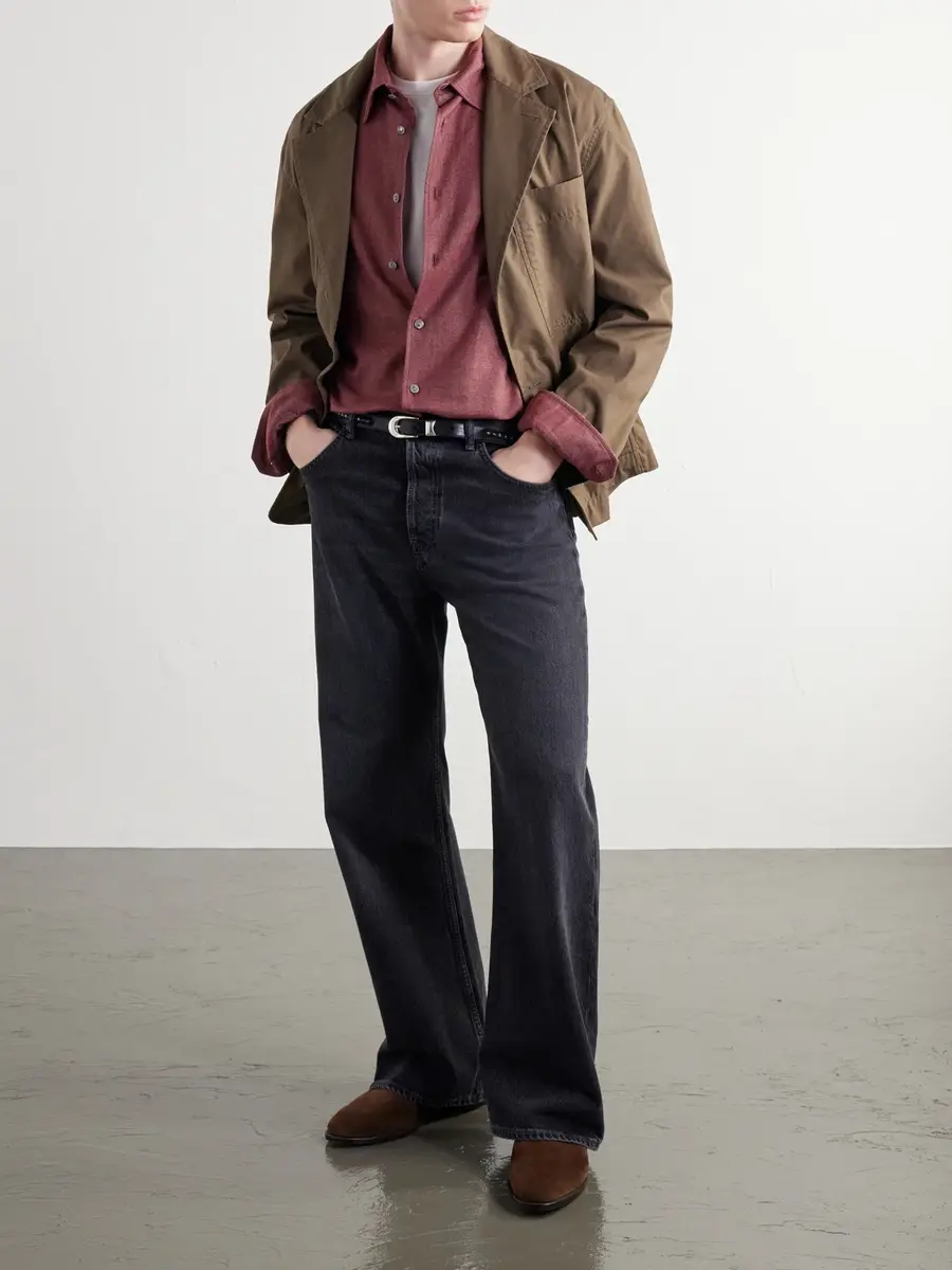Second/Layer Brushed Cotton Shirt - Men | Thumbnail 2 Second/Layer Brushed Cotton Shirt - Men | Thumbnail 2
